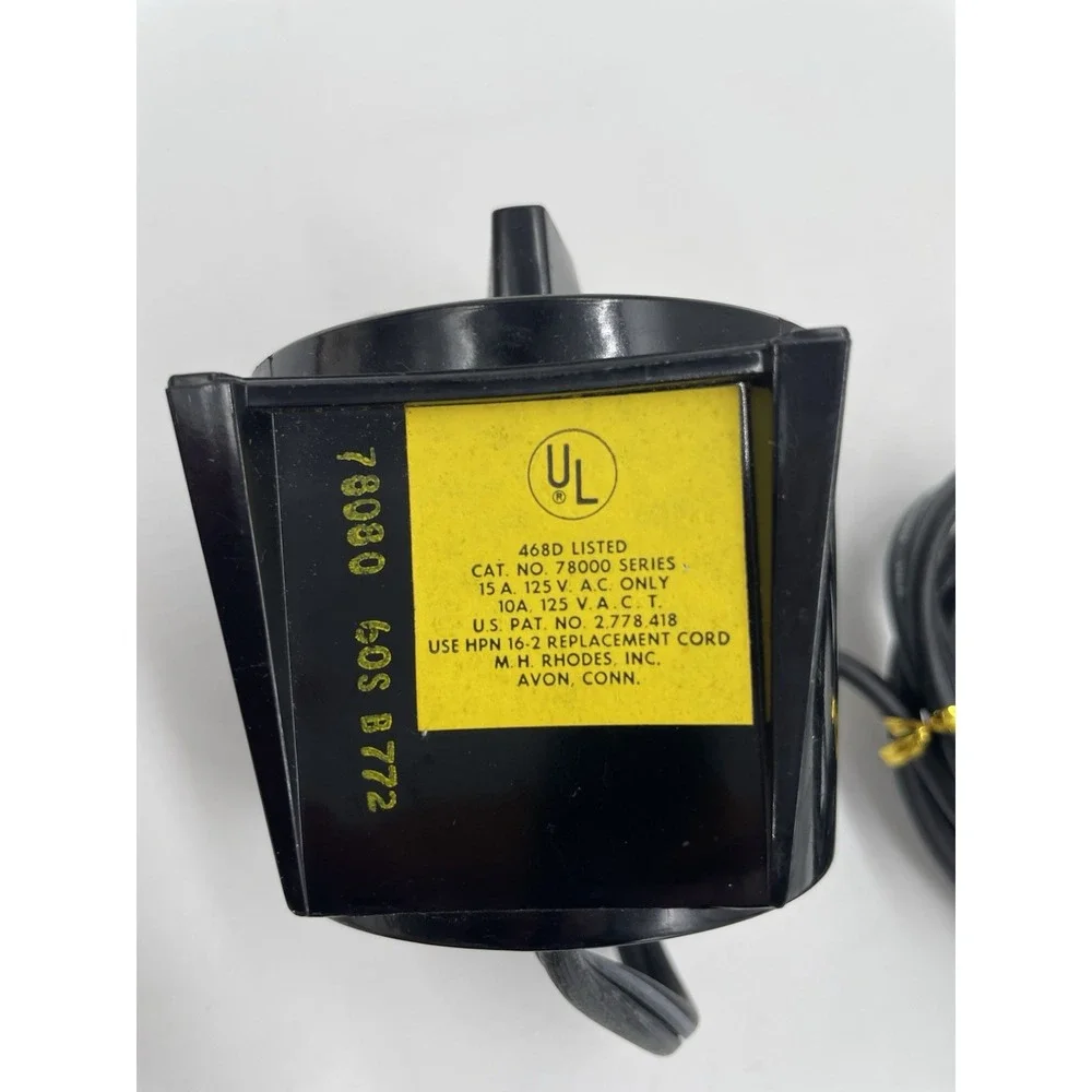 Vintage M.H. Rhodes Mark-Time Black 60-Second Darkroom‎ Timer Working